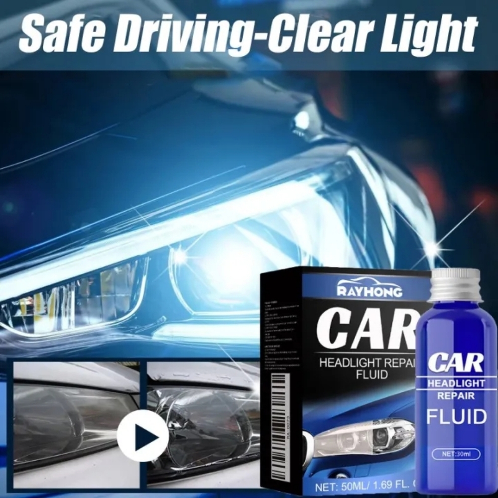 RAYHONG Car Headlight Repair Fluid - 50ml Bottle